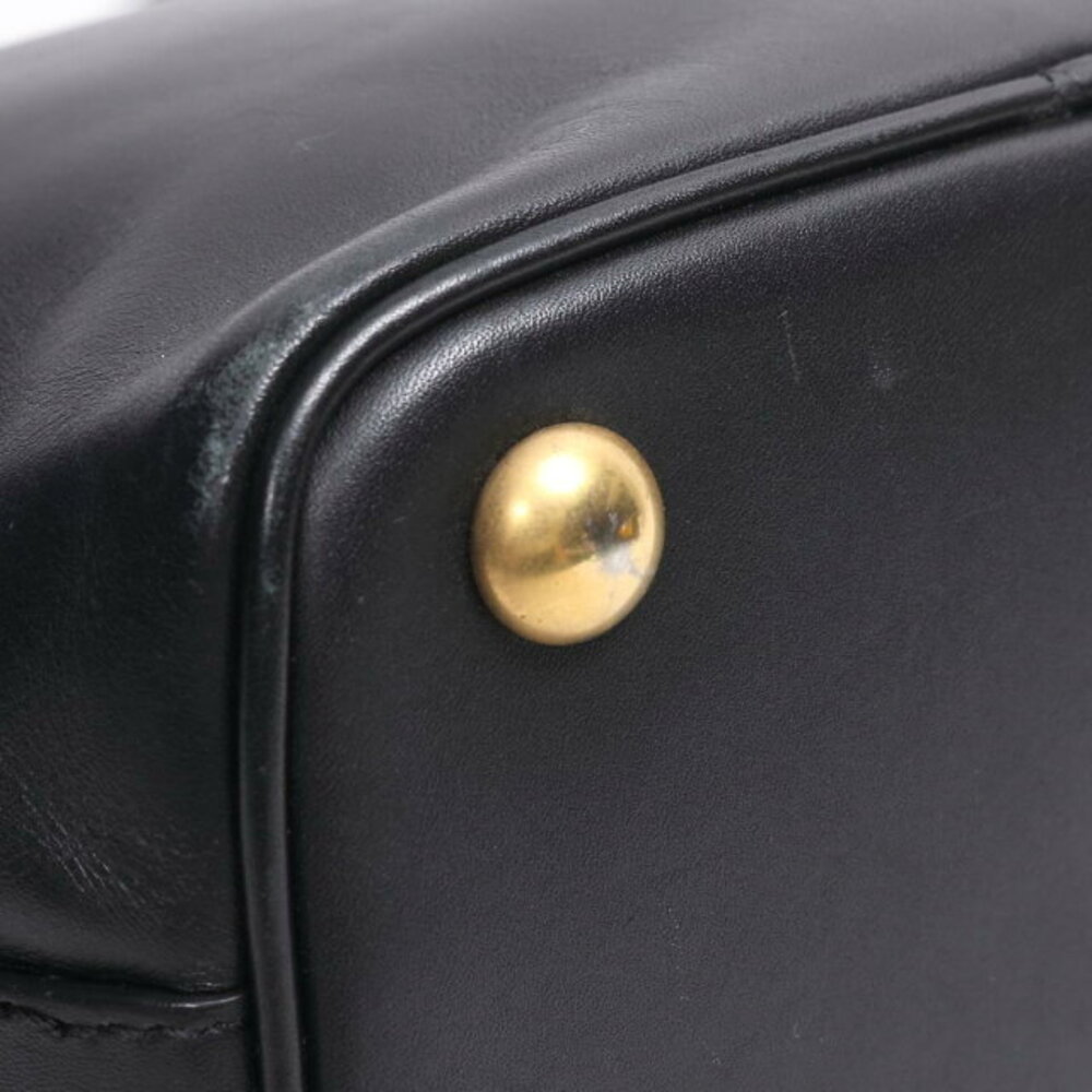 Saint Laurent Black Leather Emmanuel Bag Shoulder Drawstring - Picture 7 of 10